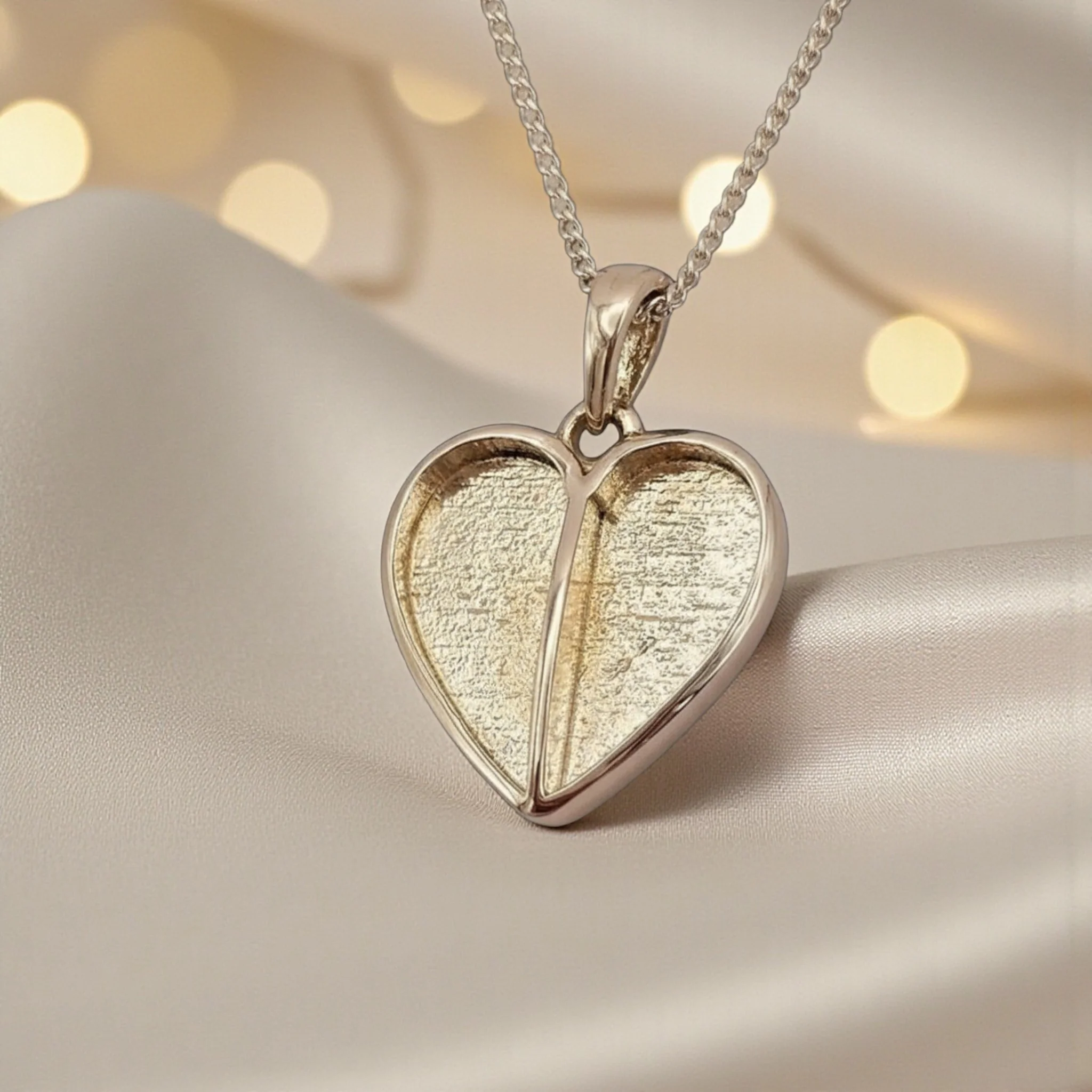 9ct Gold Split Heart Pendant *MADE TO ORDER*